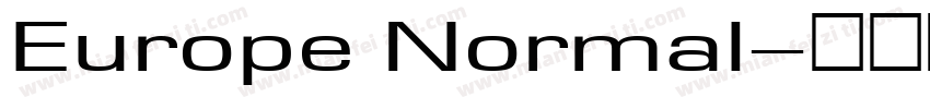 Europe Normal字体转换